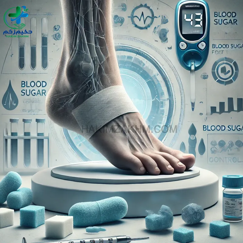 توجه به میزان قند خون در زخم پای دیابتی